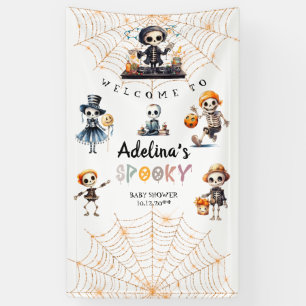 Halloween Boo Spooky Skeletons Kostümdusche Banner