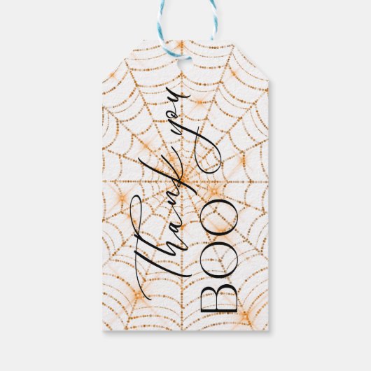 Halloween Boo Spooky Skeletons Kostümdusche Geschenkanhänger (Rückseite)