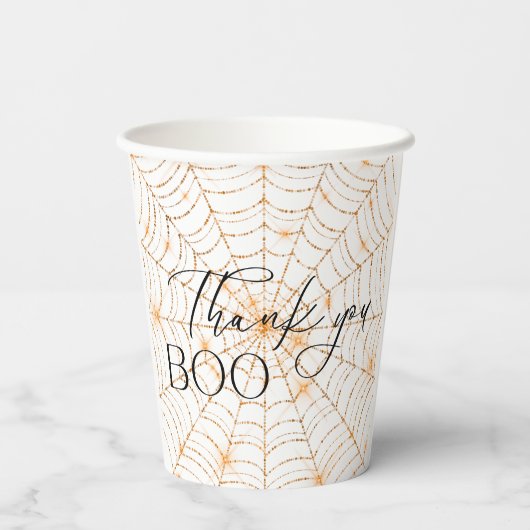 Halloween Boo Spooky Skeletons Kostümdusche Pappbecher (Rückseite)