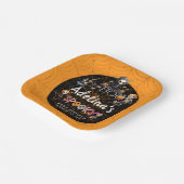 Halloween Boo Spooky Skeletons Kostümdusche Pappteller (Gewinkelt)