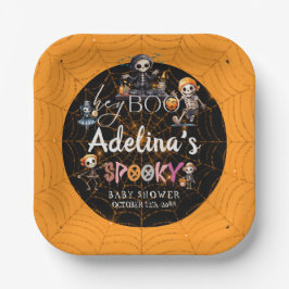 Halloween Boo Spooky Skeletons Kostümdusche Pappteller