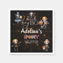 Halloween Boo Spooky Skeletons Kostümdusche Serviette