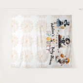 Halloween Boo Spooky Skeletons Kostümdusche Wandteppich (Vorderseite (Horizontal))