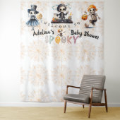 Halloween Boo Spooky Skeletons Kostümdusche Wandteppich (Beispiel)