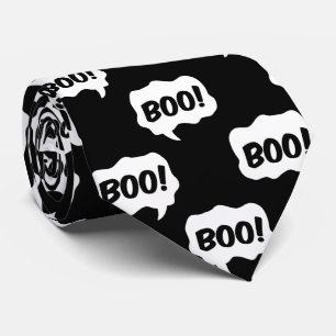 Halloween-Boo-Sprechblase Krawatte