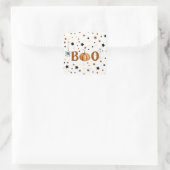 Halloween Boo Square Sticker (Tasche)