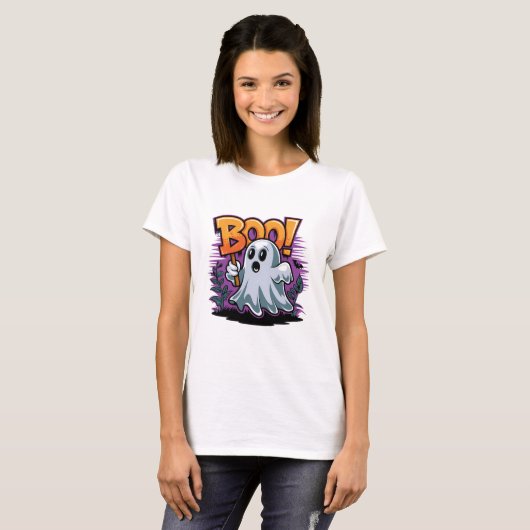 Halloween Boo T-Shirt (Vorne ganz)