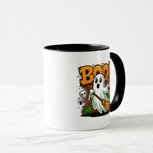 Halloween Boo Tasse (VorderseiteRechts)
