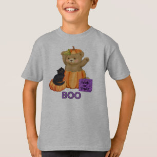 Halloween Boo Teddy T-Shirt