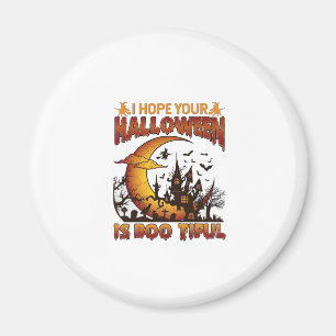 Halloween Boo Tiful Spukhaus Halbmond Ba Magnet