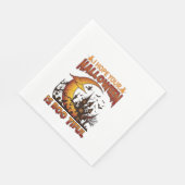 Halloween Boo Tiful Spukhaus Halbmond Ba Serviette (Ecke)