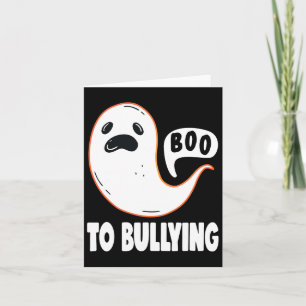 Halloween Boo to Bullying stoppt den Tag der Einhe Karte