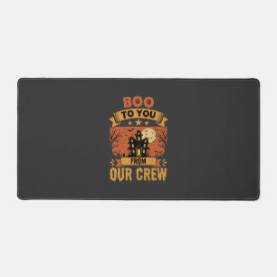 Halloween Boo To You Spukhaus-Crew-Design Schreibtischunterlage