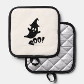 Halloween boo                 topflappen (Vorderseite/Rückseite)