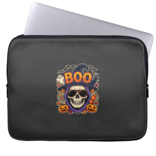 Halloween Boo Totenkopf Sonnenbrille Vektor Laptopschutzhülle