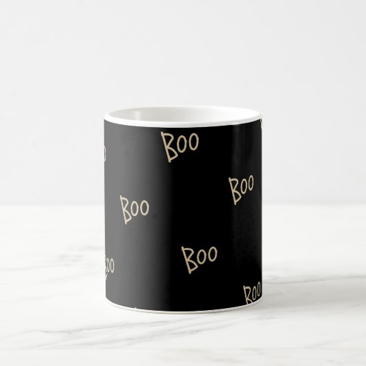 Halloween boo typography pattern kaffeetasse (Mittel)