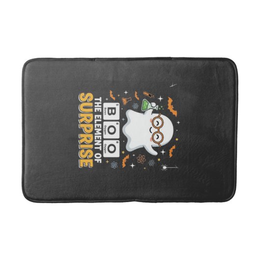 Halloween Boo Überraschungselement Geist Design_1 Badematte (Vorderseite)