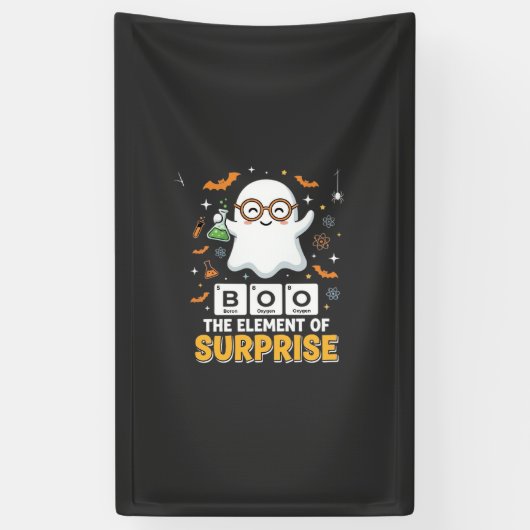 Halloween Boo Überraschungselement Geist Design_1 Banner (Vertikal)