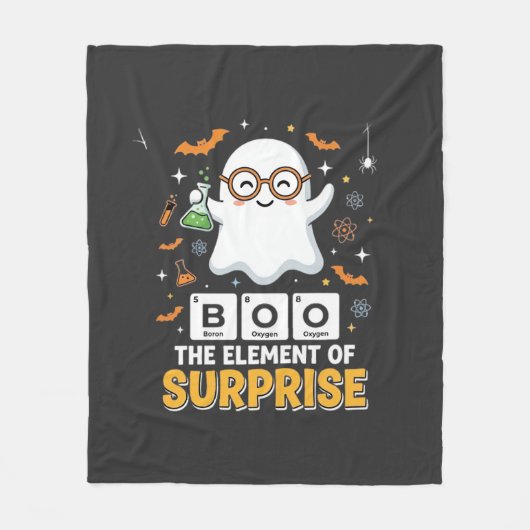 Halloween Boo Überraschungselement Geist Design_1 Fleecedecke (Vorderseite)