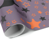 Halloween Boo und Ghosts Nahtloses Wrapping Paper Geschenkpapier (Rolleneckpunkt)