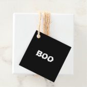 Halloween Boo und Schwarz-Weiß-Lakai leere Geschenkanhänger (Beispiel)
