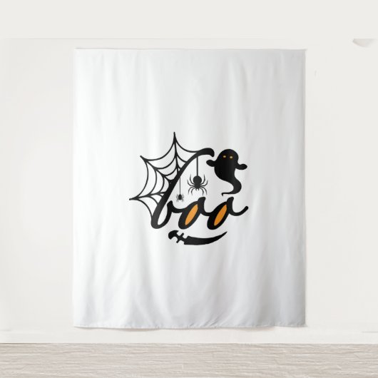Halloween Boo Wandteppich (Vorderseite)
