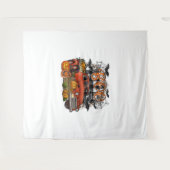 Halloween Boo Wandteppich (Vorderseite (Horizontal))
