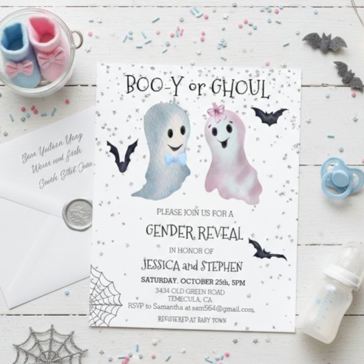 Halloween Boo-y und Ghoul Gender Reveal Ghosts