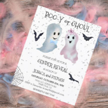Halloween Boo-y und Ghoul Gender Reveal Ghosts