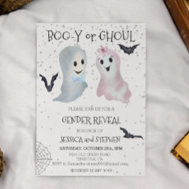 Halloween Boo-y und Ghoul Gender Reveal Ghosts Einladung
