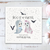 Halloween Boo-y und Ghoul Gender Reveal Ghosts Serviette