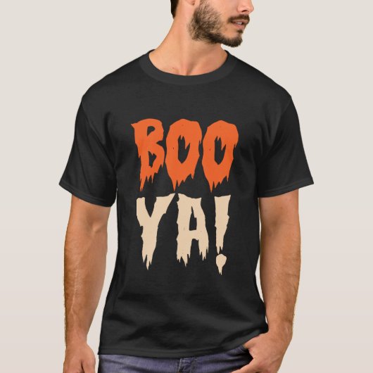 Halloween BOO YA Costume Spooky Familie "Boo" T-Shirt (Vorderseite)