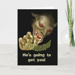 Halloween - Boogie Mann ist Gonna Get You! Karte
