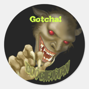 Halloween - Boogie Mann ist Gonna Get You! Runder Aufkleber