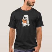 Halloween Book Club Reader Ghost Boo For Trick ode T-Shirt (Vorderseite)