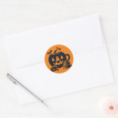 Halloween Book Lover Pumpkin Sticker (Umschlag)