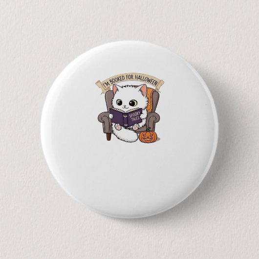 Halloween Bookish  Spookily Cozy and Cleverly Lite Button (Vorderseite)