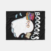 Halloween Books Librarian English Teacher Reader R Fleecedecke (Vorderseite (Horizontal))