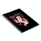 Halloween Books Librarian Teacher Reader lesen Notizblock (Rechte Seite)