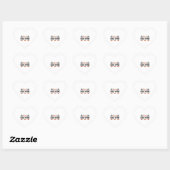 halloween boom Herz-Aufkleber (Blatt)