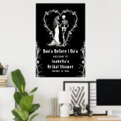 Halloween Boo's Before I Do's Bridal Welcome Poster (Heimbüro)