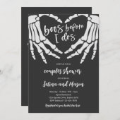 Halloween Boos bevor ich Pärchen Dusche Einladung (Vorne/Hinten)