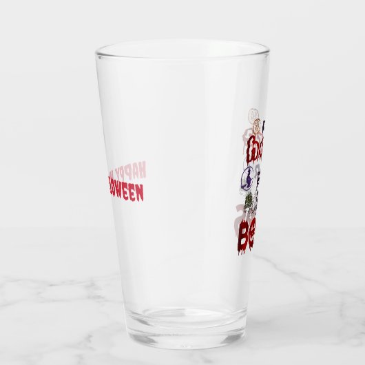 Halloween Boos Glas (Rechts)
