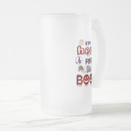 Halloween Boos Mattglas Bierglas (VorderseiteRechts)