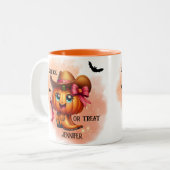 HALLOWEEN BOOT PUMPING ZWEIFARBIGE TASSE (Vorderseite Links)