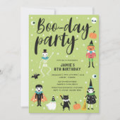 Halloween-Bootstag-Party Einladung (Vorderseite)