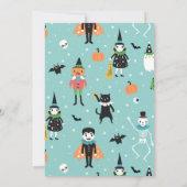 Halloween-Bootstag-Party Einladung (Rückseite)