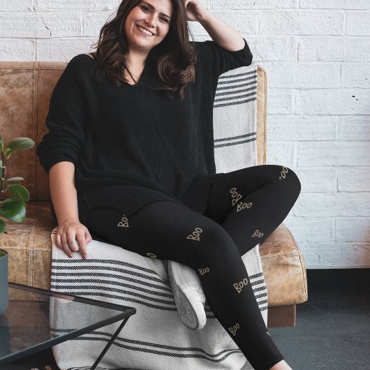 Halloween-Boottypografie Leggings