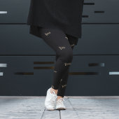 Halloween-Boottypografie Leggings