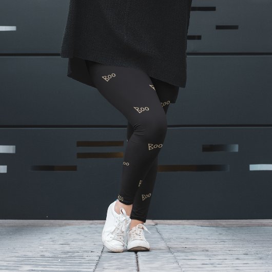 Halloween-Boottypografie Leggings